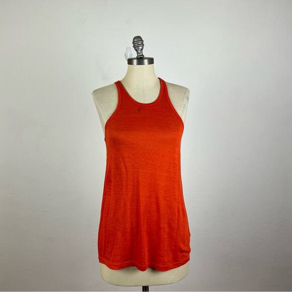T Alexander Wang Orange Linen Blend Tank Top - Picture 1 of 7